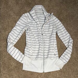 Lululemon Athletica White and Black Utility Jacket